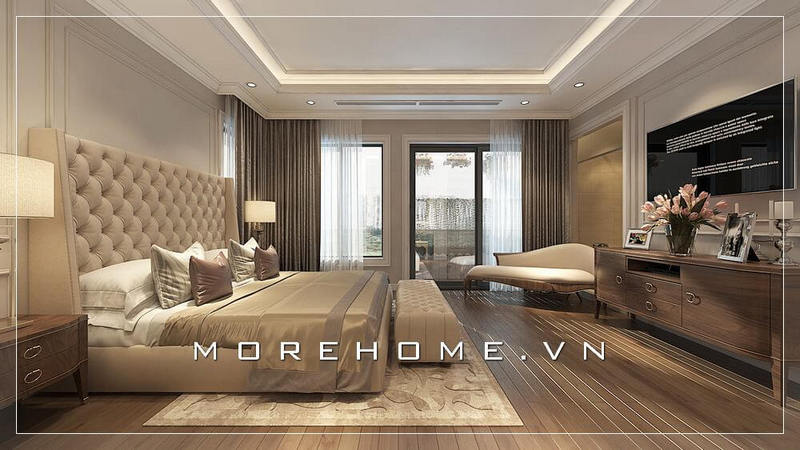 Thiết kế nội thất phòng ngủ sang trọng